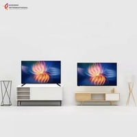 TV pintar LED putih 85 inci, desain tanpa bingkai dengan sistem Android 4K 120Hz kompatibel dengan penggunaan TV Hotel dan terjangkau