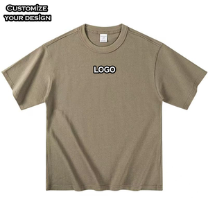 เสื้อยืดแขนสั้นผู้ชายผ้าคอตตอน 100% คุณภาพสูง 220GSM ทรงปกติ ปักโลโก้ สวมใส่สบาย แห้งเร็ว ไม่เป็นขุย - Product Image 1