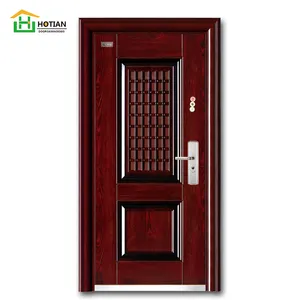 سلامة الباب مقبض مع lockset الحديثة الخارجي أبواب فولاذية الحديد الباب نماذج للمنزل