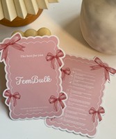 Cartes de remerciement personnalisées en carton semi-plié, écologiques et durables, imprimées pour invitations et services après-vente