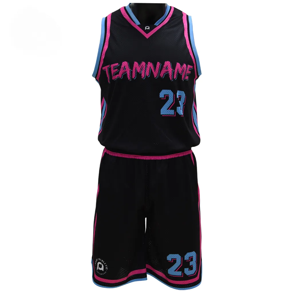 昇華プリント卸売カスタムマオリ通気性バスケットボールシングレットジャージーシャツは大人のユースチームのためのユニフォームを着用します