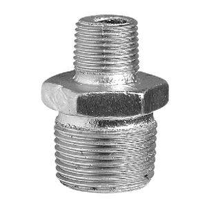 Conector Reductor de Zinc Plateado MM 1/2 X 3/8 para Mangueras de Plomería - Product Image 1