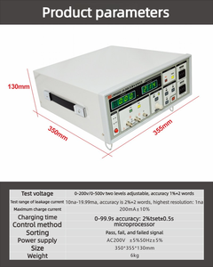 Testeur de courant de fuite de <span class=keywords><strong>condensateur</strong></span> électrolytique Longwei 2686, testeur de résistance de tension de fuite de charge 500V - Product Image 5