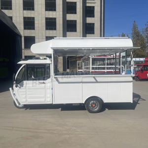 Nuovo Design Mobile Fast Food Truck <span class=keywords><strong>Piaggio</strong></span> Tuk Tuk Food Coffee Van Beer Bar elettrico triciclo 3 ruote carrello elettrico cibo - Product Image 1