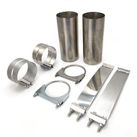 Pinces à boulon en U de silencieux de tuyau d'échappement de performance en acier inoxydable 5 "pince d'échappement pour camion