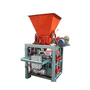 QT4-35 automatic concrete block molds machine to make cement blocks hydraulic pressure bricks manufacturing equipment supplier