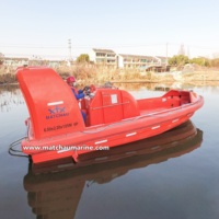 Vollständig geschlossenes Tanker-Rettungsboot aus Fiberglas für Katastrophen und Marine-Einsätze zum Verkauf
