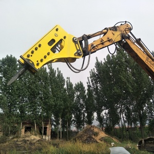 Martillo Silencioso para Excavadora LS de 20-30 Toneladas, Rompedor Hidráulico de <span class=keywords><strong>Piedra</strong></span> de Montaña de 140 mm con Caja de Cincel, Motor y Propulsión - Product Image 1