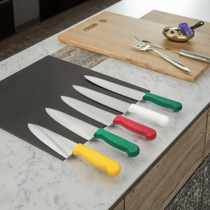 Vente flash : couteau de <span class=keywords><strong>chef</strong></span> en acier inoxydable de 7'', 8'', 9'', 10'', 11'', écologique, ambidextre, passe au lave-vaisselle, manche en plastique coloré, tranchant - Product Image 1