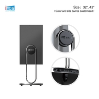 OEM 32 43 İnç Taşınabilir Dijital Tabela Ayaklı LCD Reklam Ekranı Pil Güçlü Özel Logo Hizmeti