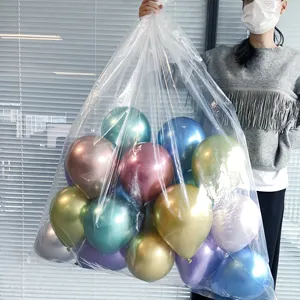 Large Size PE Packing Suit Dress Clothes Dry Cleaners T-shirt Bag Laundry Garment Screen Cover bag Clear Plastic