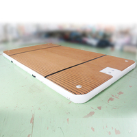 Plateforme flottante gonflable pour jet ski, matelas de bain de soleil en PVC, 3x3x0.2m, taille personnalisable, garantie 1 an