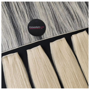 Extensions de cheveux humains naturels lisses Genius Weft, qualité supérieure, cheveux Remy, OEM disponible - Product Image 3