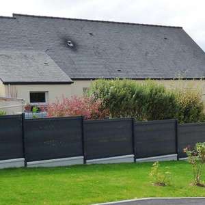 Antil UV 3D Bande verticale PVC rigide Écran de confidentialité <span class=keywords><strong>Kit</strong></span> de latte Cadre métallique <span class=keywords><strong>Occultation</strong></span> Clôture Treillis et portails - Product Image 3