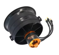 Moteur sans balais à hélices cannelées Waillynice 50 mm EDF 12 pales QF2611 PRO 3300-5000 KV pour avion RC