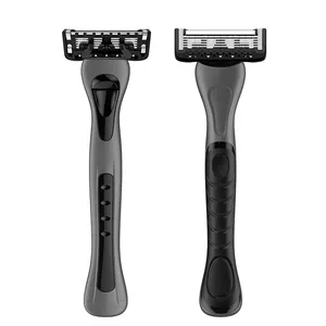 Razors And Blades 5 Blades Men's System Razor Sweden Stainless Steel Blade With Straight Handle