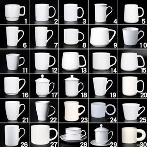 Custom logo Ceramic <b>Mug</b> Cartoon Creative Coffee Cup White Coating Thermal Sublimation Cup Souvenir Gift Wholesale - Product Image 1