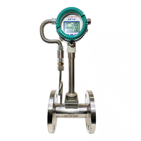 Meteran aliran Vortex Digital cerdas akurasi tinggi produk pengukuran cairan baja tahan karat canggih untuk Medium Gas
