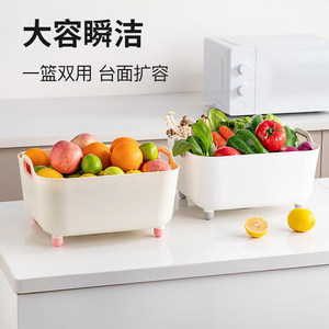 Kitchen Sink Drain Basket Large Plastic Vegetable Washing Basin Food Grade Pet Easy To Clean Fruit And Vegetable Tools - Product Image 4