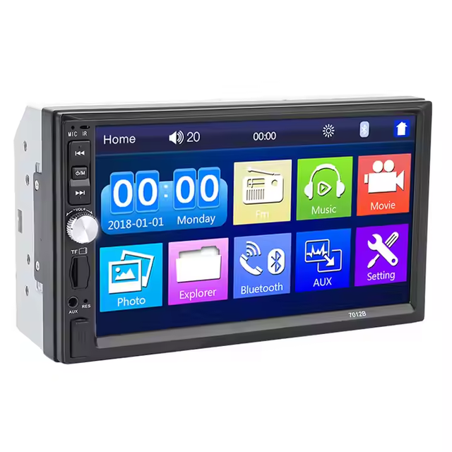 7 Inch 2 Double Din Car Mp5 Player Touch Screen 1024X600 Bluetooths FM SD USB AUX Mirror Link Car Radio Stereo Video