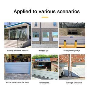 AURZEN Hochbelastbare Aluminium-Hochwasserschutzbarriere für Türen mit Schnellverschluss-Stiften, Höhenverstellbar, Haus- und Garagenschutz - Product Image 6