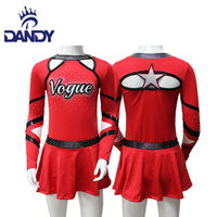 Uniforme de Cheerleading sublimé compétition de performance scolaire pour enfants hauts normaux jupe de Cheer avec cristal