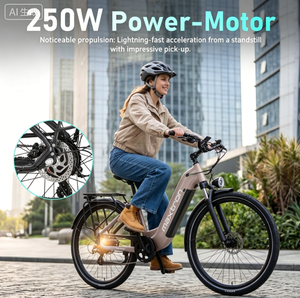 EU Warehouse <b>Electric</b> City Bike Urban Food Delivery Ebike <b>Electric</b> Road Bike 250W <b>Electric</b> Bicycle Women Ebike - Product Image 4