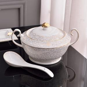 Juegos de platos de cena de porcelana de hueso Juegos de vajilla de cerámica occidental Juegos de vajilla con vajilla de embalaje - Product Image 5