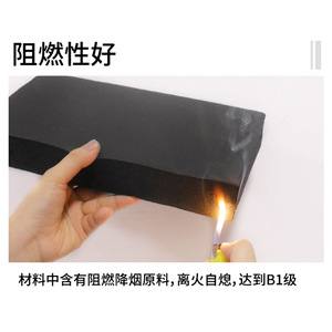 Feuille de caoutchouc NBR sur mesure, mousse noire pour isolation thermique et ignifugation - Product Image 3