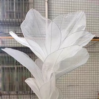 Centres de table artificiels en gaze blanche faits à la main pour la Saint-Valentin, la fête des Mères, Noël et le Nouvel An