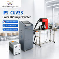 Impresora de Inyección de Tinta UV a Color IPS-CUV33, CMYK, Blanca, de Una Sola Pasada, con Cabezal de Impresión Epson I3200