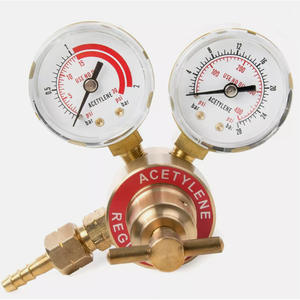 Régulateur en laiton à double manomètre Victor CGA200 pour acétylène-oxygène, pour soufflet, torche, découpe, soudage sous pression, brasage - Product Image 3