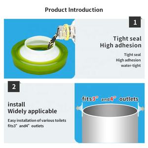 Horing WPF108 Anpassbarer Flexibler Wachsring für Toilettenschüssel-Ersatz Verschiedene Farben 138*90*25*70mm 150+/-5g - Product Image 4