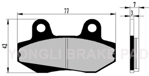 Pastillas de Freno de Alto Rendimiento para Motocicletas Honda, Repuestos Compatibles con AKT-110/125, Estado: Nuevo - Product Image 5
