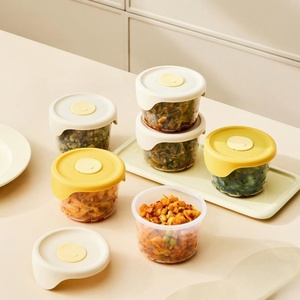 Multi Functional Food <b>Small</b> Capacity Storage Container Safe sealed Food Grade <b>Lid</b> Kimchi Jar Pickled Vegetable Preservation <b>Box</b> - Product Image 1