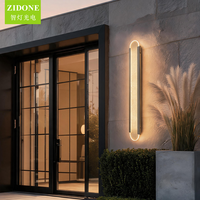 Lampe murale solaire de luxe pour extérieur, éclairage paysager, véranda, jardin, IP66, étanche, LED