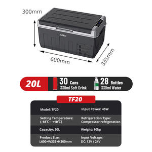 Réfrigérateur de voiture portable 20L Congélateur en plastique Glacière pour camping-car <span class=keywords><strong>Camion</strong></span> Camping-12V Réfrigérateur Prix usine pour <span class=keywords><strong>camion</strong></span> Voiture - Product Image 2