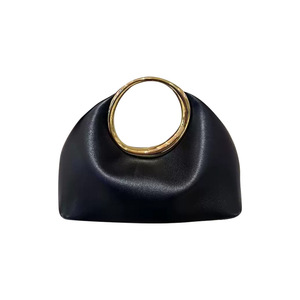 PLAYMAX Elegant Designer Ladies Classic Crossbody Magnetic Closure Horizontal <b>Square</b> Chain Evening Handbag Polyester Material 1L - Product Image 5