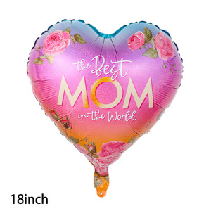 Globos de Papel de Aluminio en Forma de Corazón y Redondos de 18 Pulgadas, Gran Venta para el Día de la Madre - Product Image 3