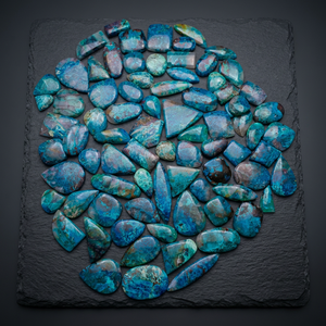 Piedras Preciosas Sueltas de Azurita Natural, Mezcla de Tamaños y Formas, Lote de Piedras Preciosas Naturales al por Mayor, Precio de Fábrica, Cabochones de Azurita Shattuckite - Product Image 4
