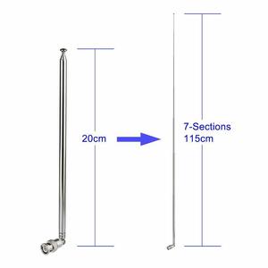 Antenne de talkie-walkie en gros, antenne radio bidirectionnelle portable télescopique double bande VHF/UHF 144/430 MHz - Product Image 2