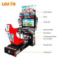 Machine de Jeu de Course Automobile Électronique d'Intérieur Outrun 32, Simulateur Vidéo d'Arcade à Monnayeur pour Centre de Loisirs, Kit de Vente