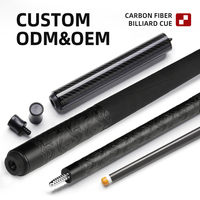 TAVON Vente en gros de queues de billard personnalisées en fibre de carbone 100%, texture 3K, fabrication OEM ODM