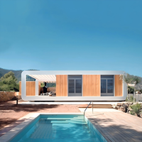 Maison préfabriquée Apple Cabin de 20 pieds, construction modulaire contemporaine pour studio de jardin ou bureau de vente, fournie directement par l'usine