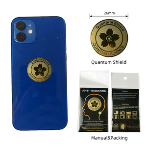 Pegatina de Protección Contra la Radiación, Escudo Cuántico, Flor de Oro de 24K, Protección Contra los Campos Electromagnéticos de Iones Negativos, Pegatina Anti-Radiación para Teléfono Móvil - Product Image 6