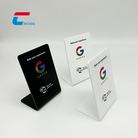 Support NFC en acrylique personnalisé pour avis Google, Instagram, LinkedIn, Google Maps