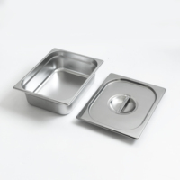 Verschiedene Größen 1/4 Verhältnis Tiefen Kommerzielle Edelstahl Dampf tisch Pfanne Food Service Hotels Restaurants Hotellerie
