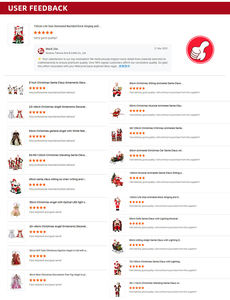 Babbo Natale Grande 90cm, Ornamenti Natalizi, Statuetta di Babbo Natale in Piedi, Decorazione Natalizia di Lusso per la Casa - Product Image 6