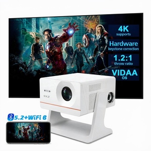 Proyector <span class=keywords><strong>de</strong></span> Alcance Corto Digital con Control por <span class=keywords><strong>Voz</strong></span>, Full HD 1080P 4K, Lá<span class=keywords><strong>ser</strong></span>, Vidaa Live TV, para Películas, Teléfono, Juegos Inalámbricos, Wifi 5G - Product Image 1