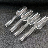 Tube de Quartz Transparent résistant à la chaleur, Ampoule en verre de Quartz personnalisée de différentes tailles